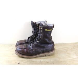 Thorogood Boots 9.5EE Brown Leather American Heritage Work Combat Shoe USA